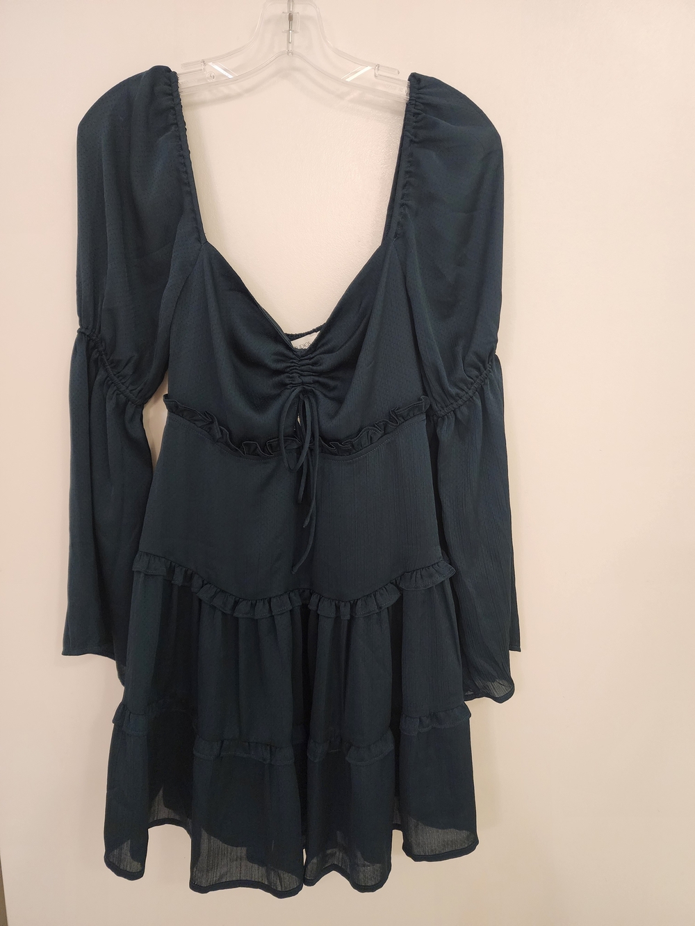 Floret Studios Teal Gathered Front Dress